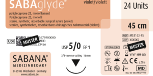 SABAglyde (Poliglecapron 25), USP 5-0, 45cm