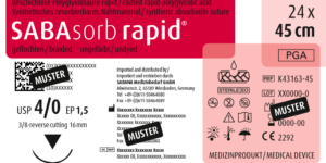 SABAsorb rapid, USP 4-0, 45cm