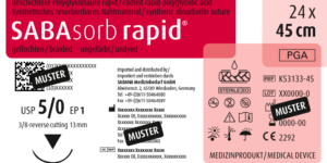 SABAsorb rapid, USP 5-0, 45cm